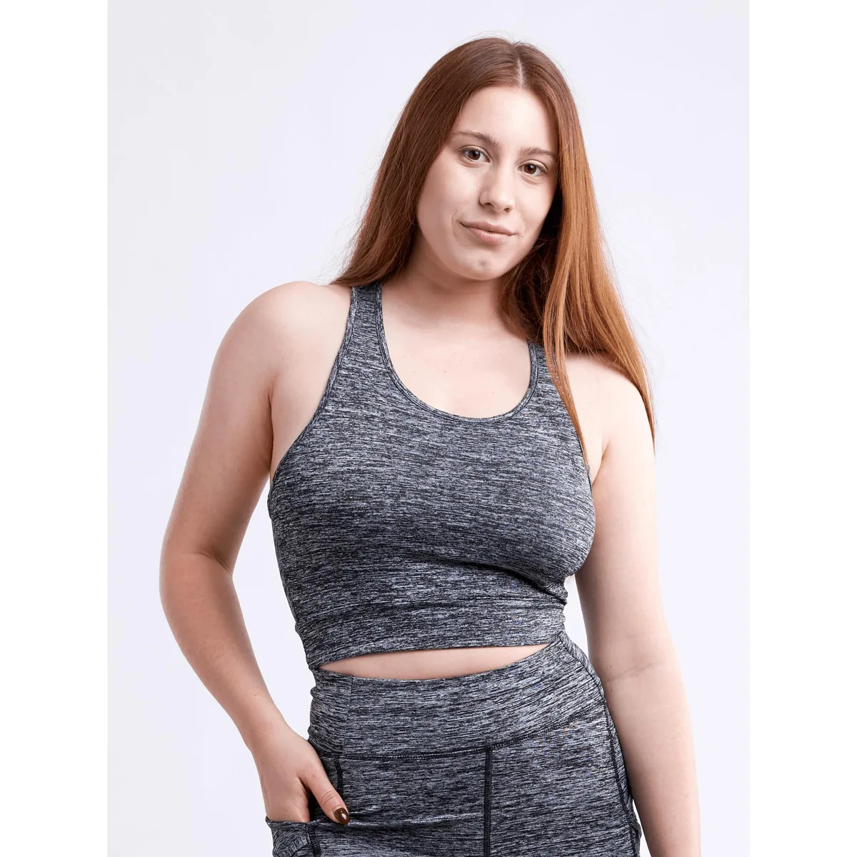 JupiterGear JupiterGear Racerback Lightweight Crop Tank Top L - XL Grey — product photo