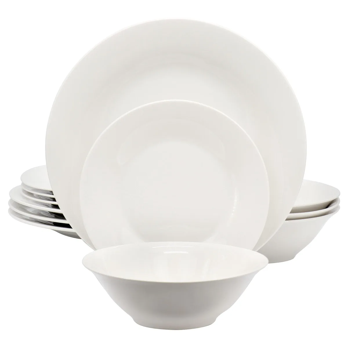 Gibson Home Gibson Home 510121602M 12-Piece Round Fine Ceramic Dinnerware Set — product photo