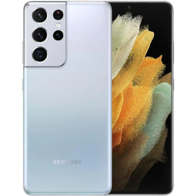 SAMSUNG SAMSUNG Galaxy S21 Ultra 5G 128GB Phantom Silver cell phones - unlocked — product photo