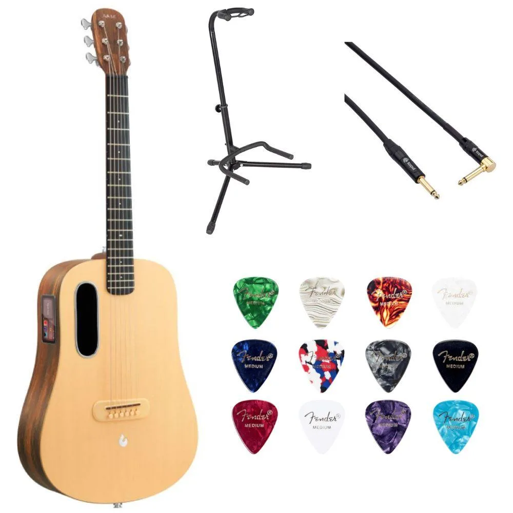 Lava Lava ME 4 Solid Spruce HILAVA 2.0 Woodgrain Brown/Burlywood 36 Acoustic-Electric Guitar — product photo