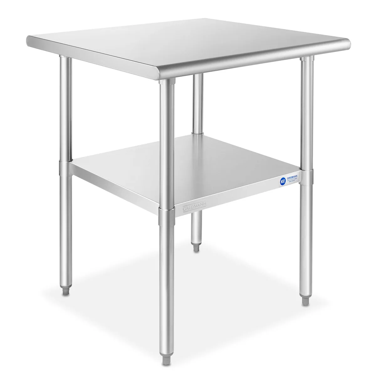 Gridmann Gridmann 30 x 30 in Stainless Steel Work Table with Undershelf — product photo