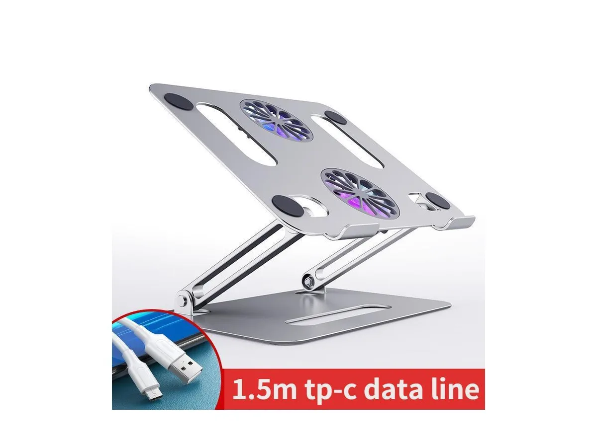 IXJYLCPC IXJYLCPC P43F Dual-Fan Laptop Cooling Pad Silver 11-17.3 — product photo