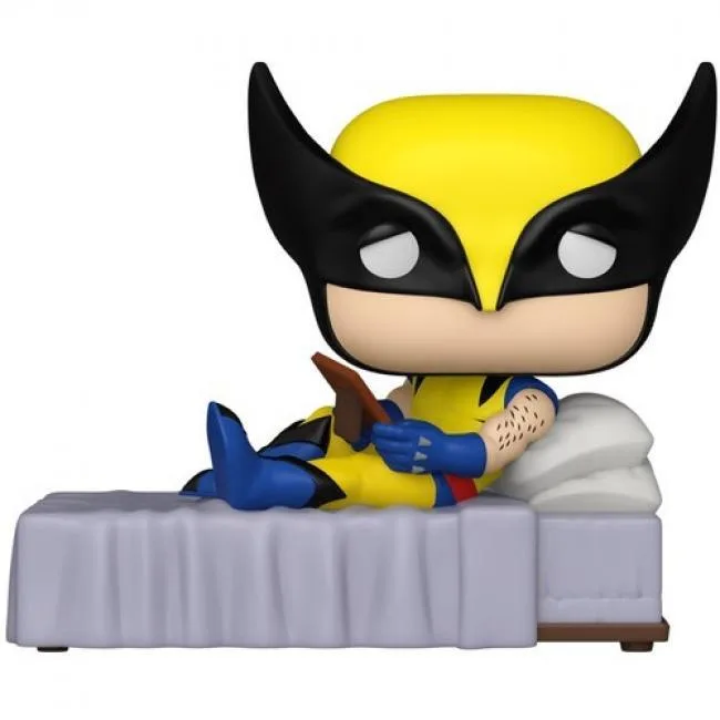 Vinyl bobblehead Wolverine holding a framed photo, 3.9 inches tall