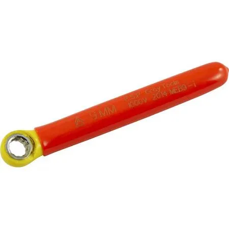 Gray Tools 9 mm insulated combination wrench, orange and yellow two-layer finish, 12-point head