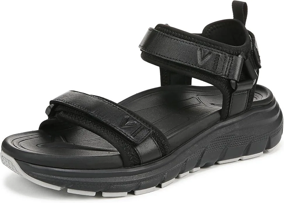 Vionic Group LLC Vionic Group LLC Walk Max Wanderer Sandal Black Leather 7.5 — product photo