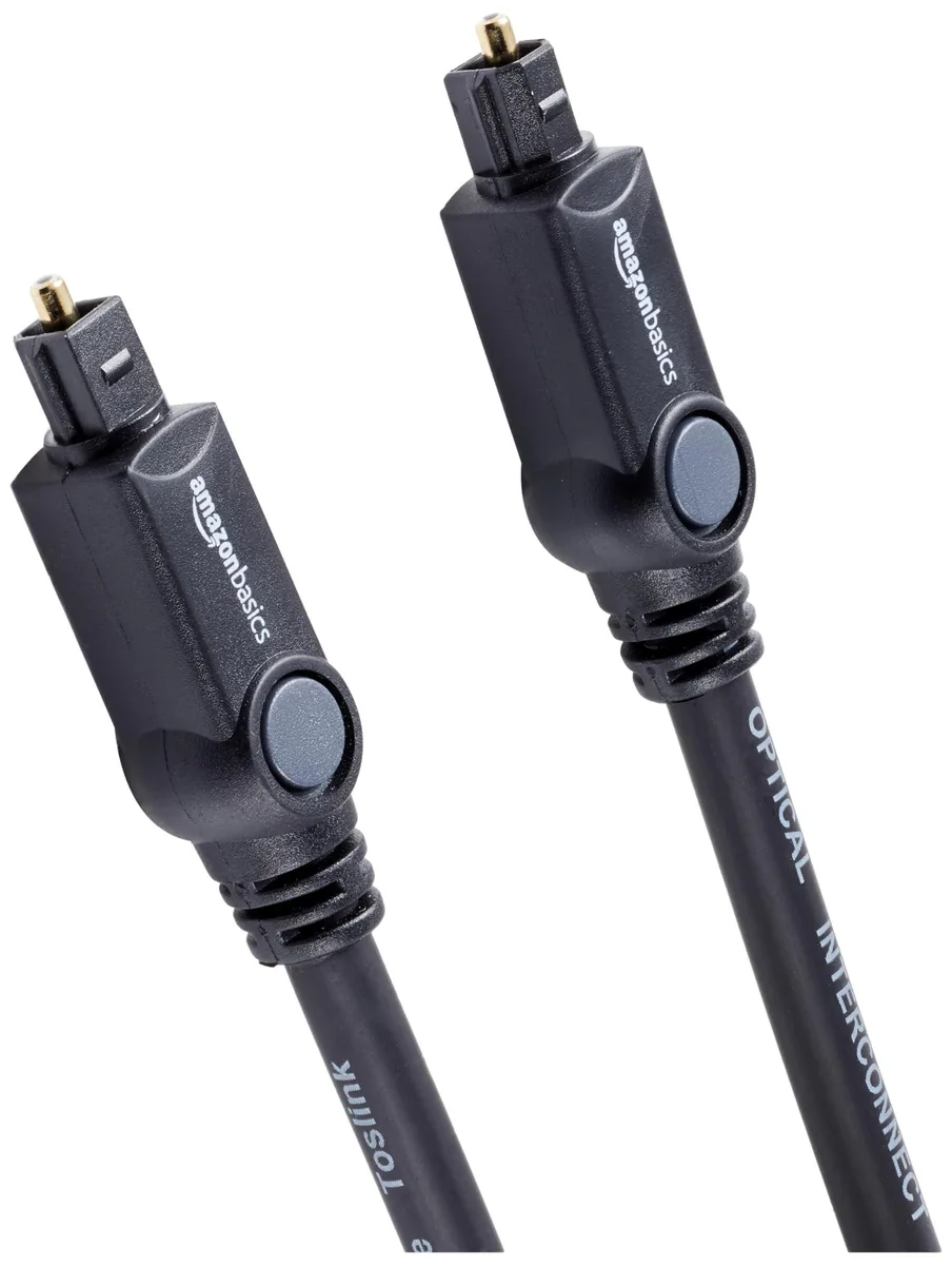 Amazon Basics Toslink Digital Optical Audio Cable 6 ft Black — product photo