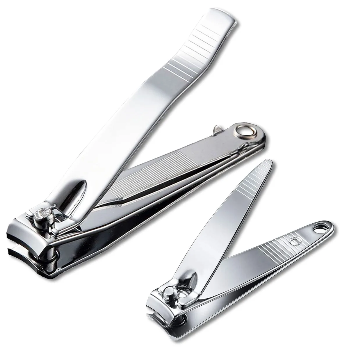No Sew No Sew Nail Clipper Set-2QX Silver 2-piece — product photo