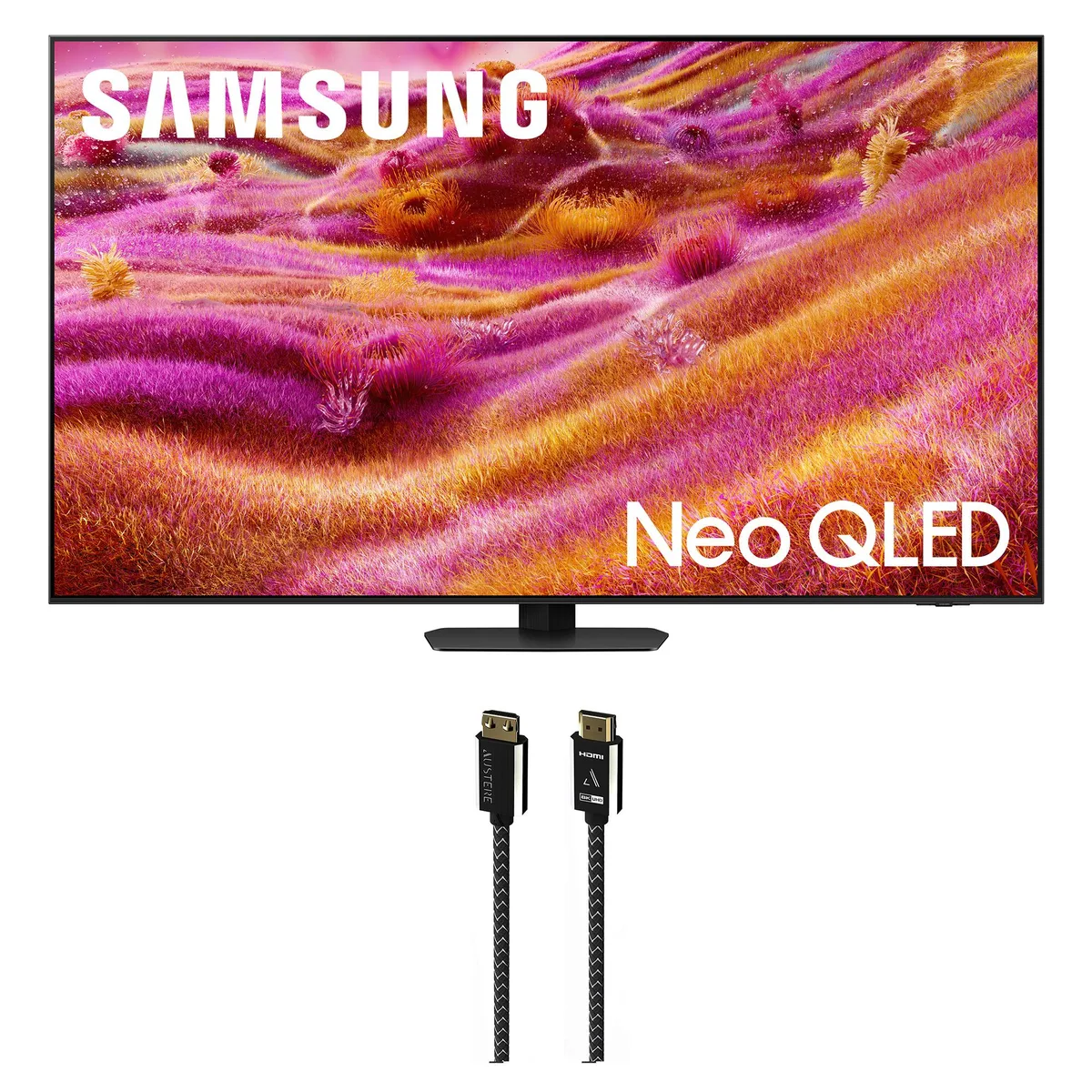 SAMSUNG Samsung QN75QN90FAFXZA 75" Neo QLED 4K TV + Austere 2.5m 8K HDMI Cable — product photo