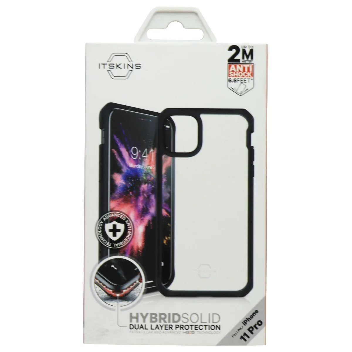 ITSKINS ITSKINS Hybrid Solid Dual Layer Case iPhone 11 Pro Clear/Black — product photo