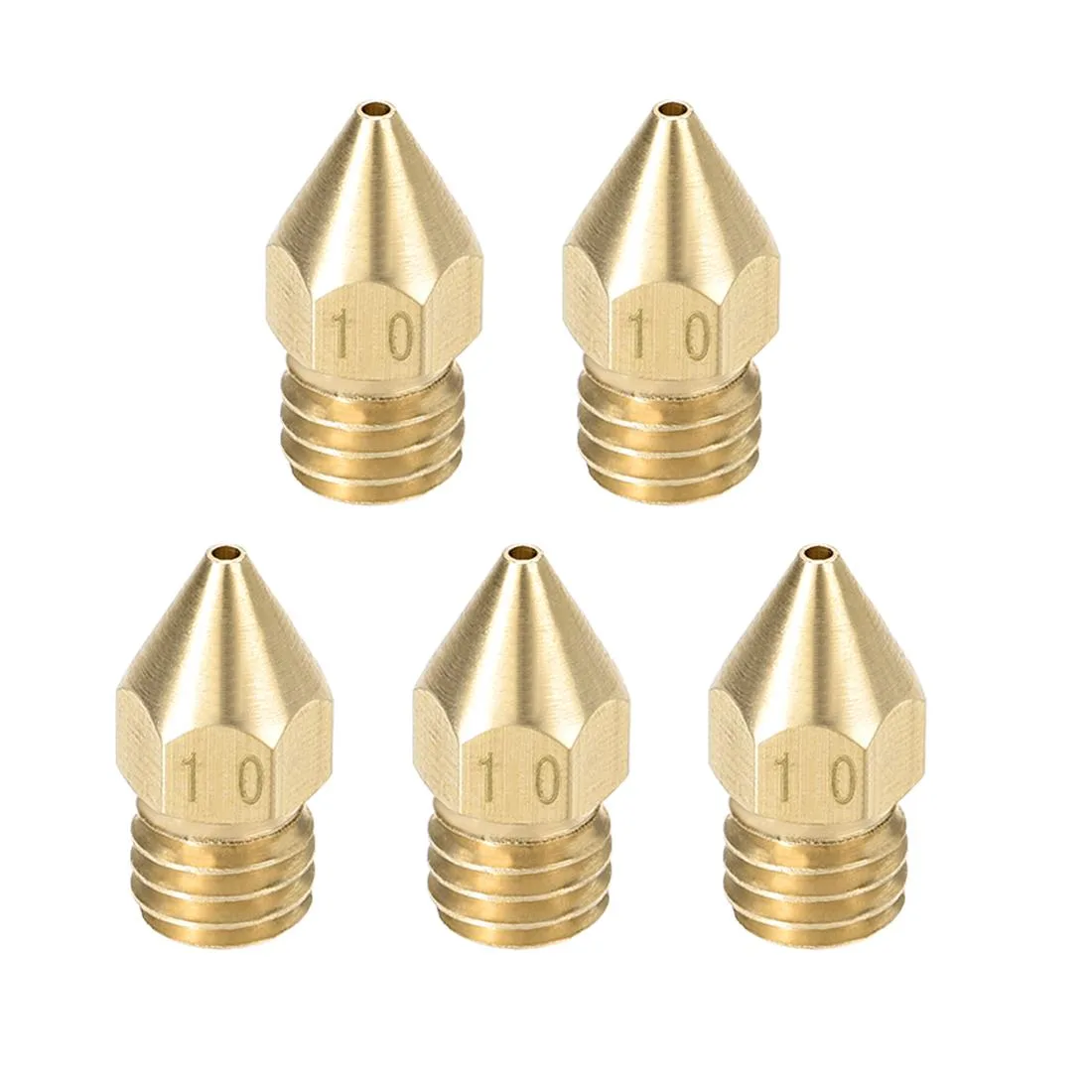 Unique-Bargains Unique-Bargains MK8 1mm Brass Nozzle 5pcs 1.75mm — product photo