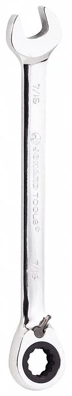 Jonard CWRR-716 ratcheting wrench 7/16 inch chrome finish offset head