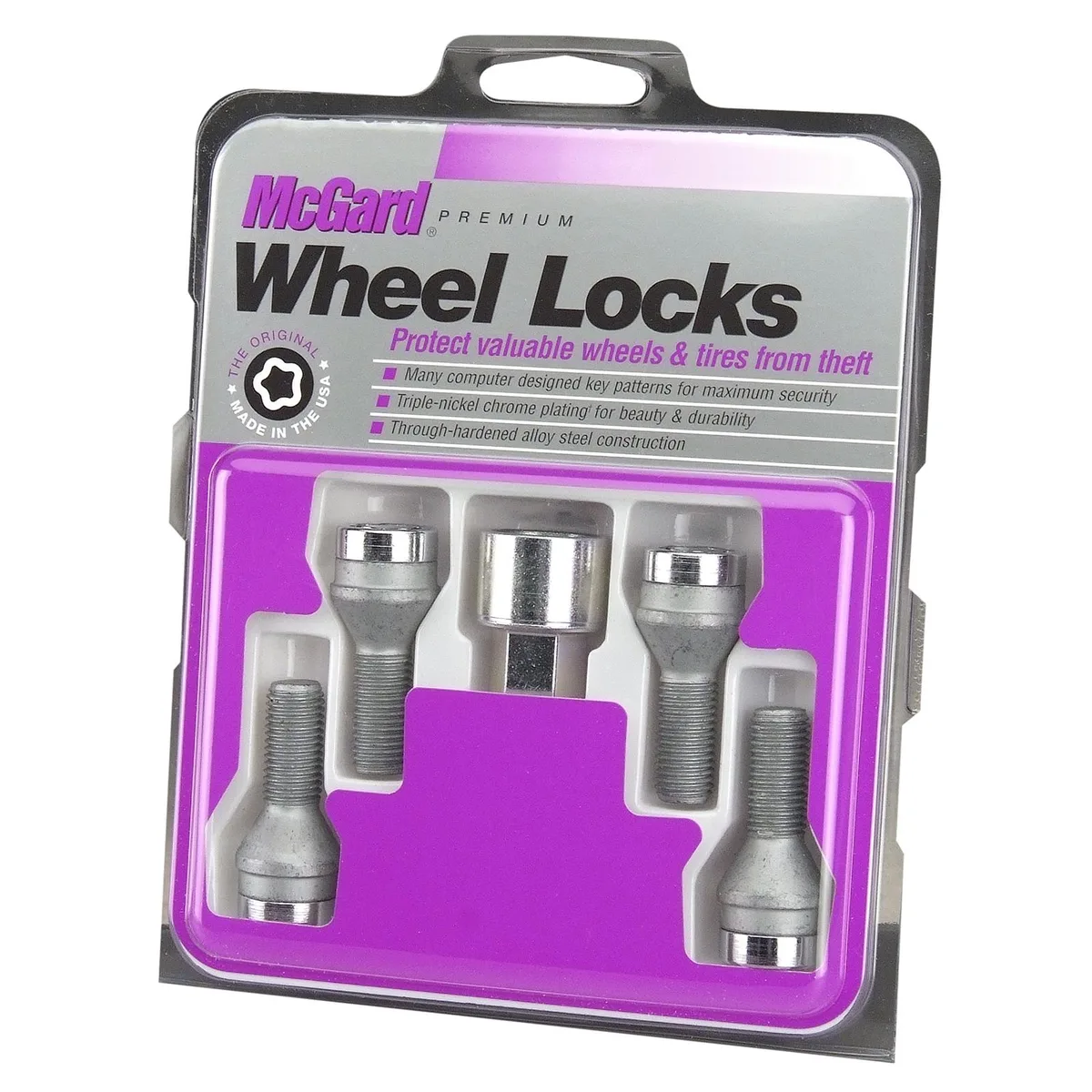 MCGARD MCGARD 27216 Chrome M12 x 1.25 Cone Seat Wheel Lock Set accessories - wheel — product photo