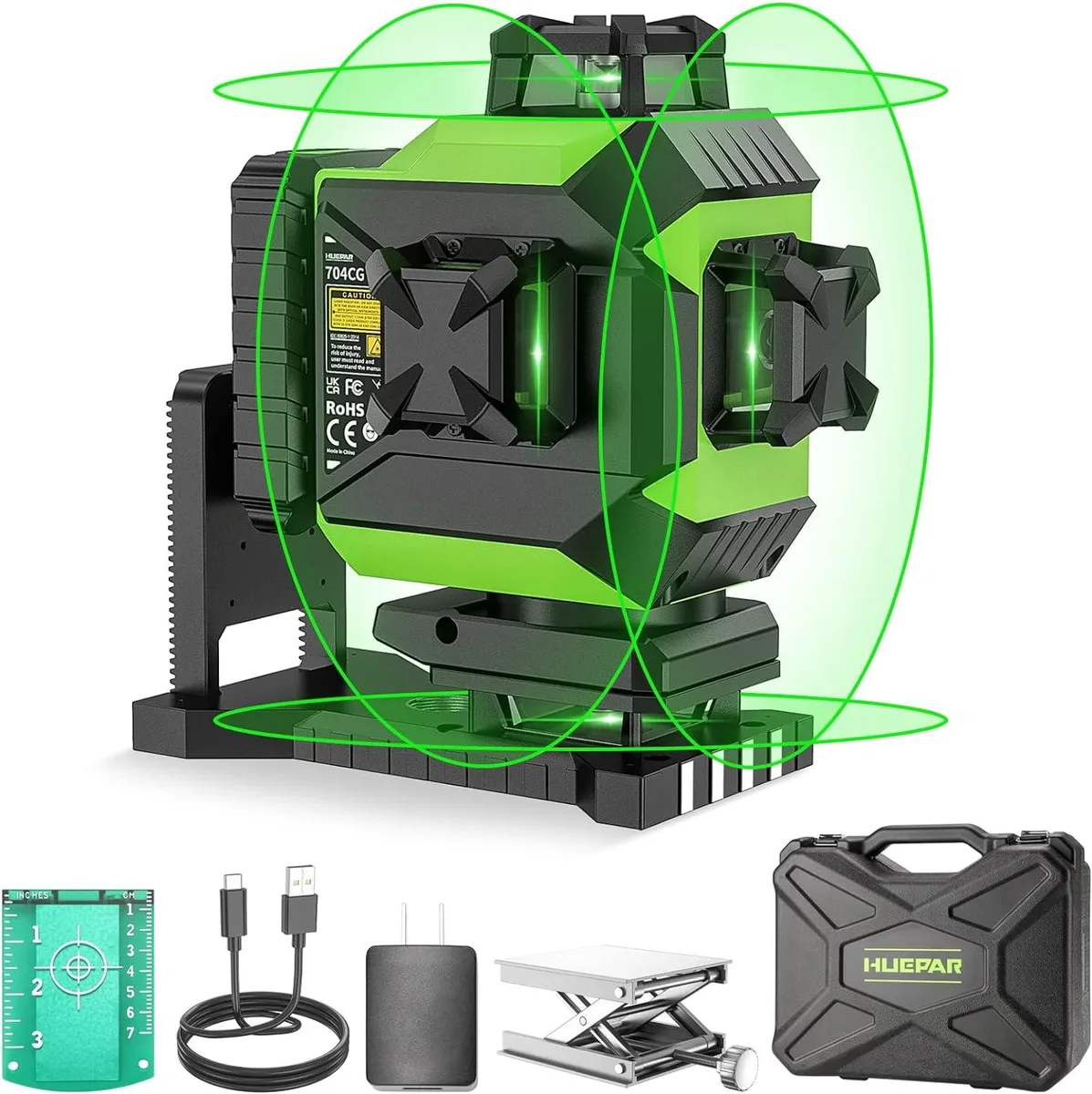 WUQ WUQ 704CG 4x360 Green Laser Level 16 Lines — product photo