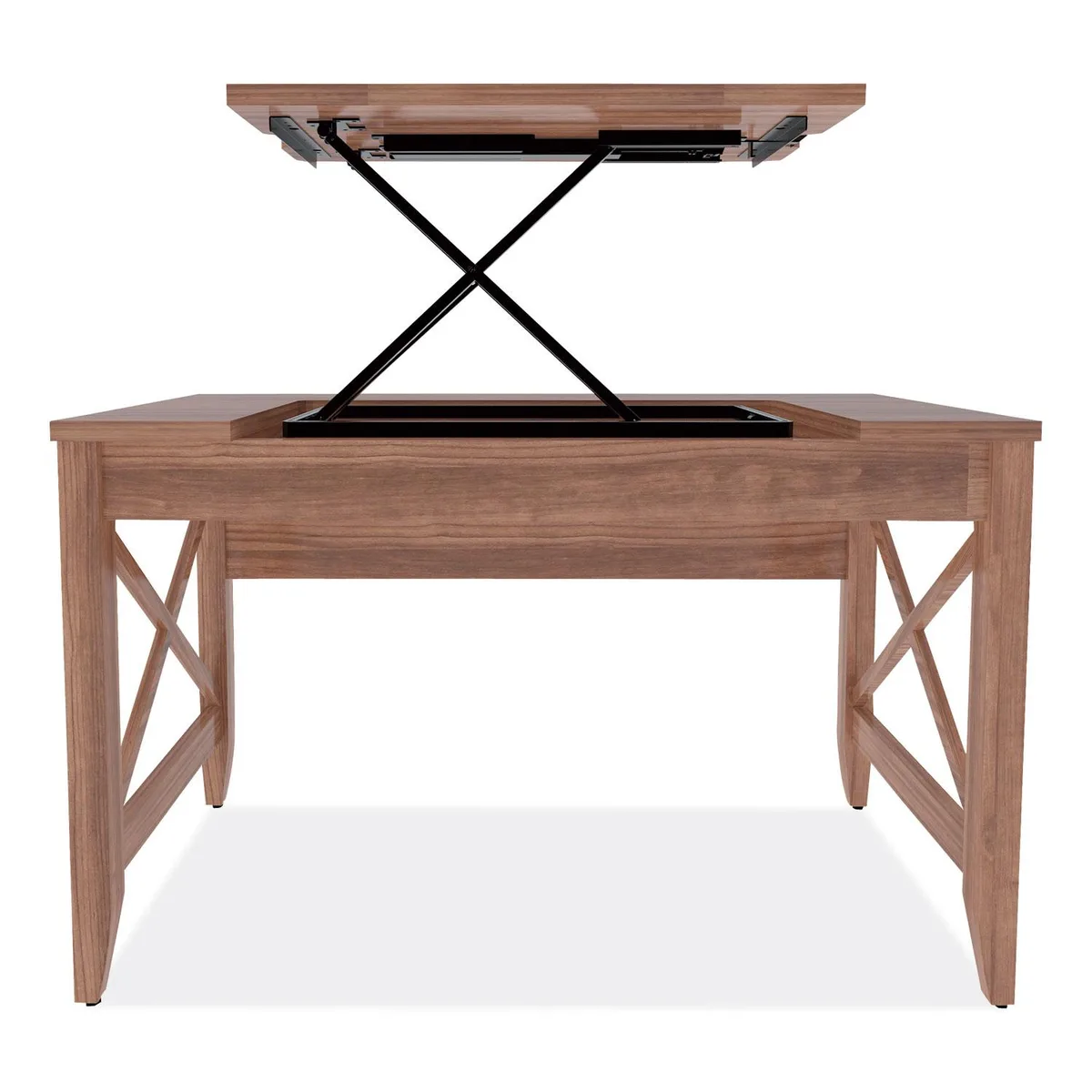 Alera Alera WDE4824-T-WA Sit-to-Stand Desk 47.25"W 23.63"D 29.5-43.75"H Modern Walnut — product photo