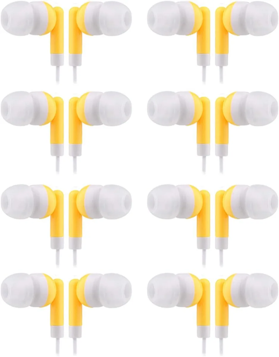 TUKO TUKO Earbuds 50 Pack Yellow 3.5mm — product photo