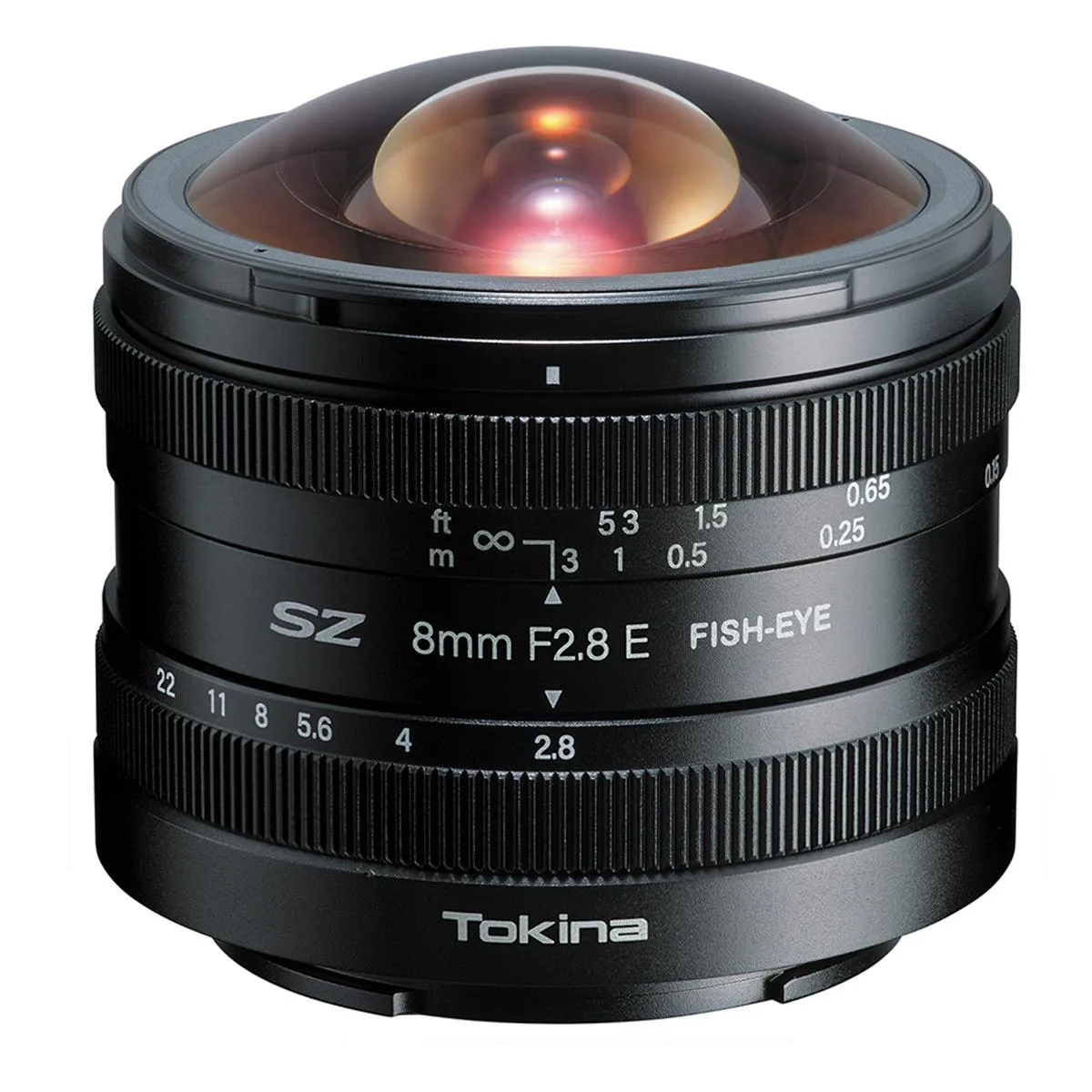 Tokina Tokina SZ 8mm f/2.8 Fisheye Sony E Black camera lens — product photo
