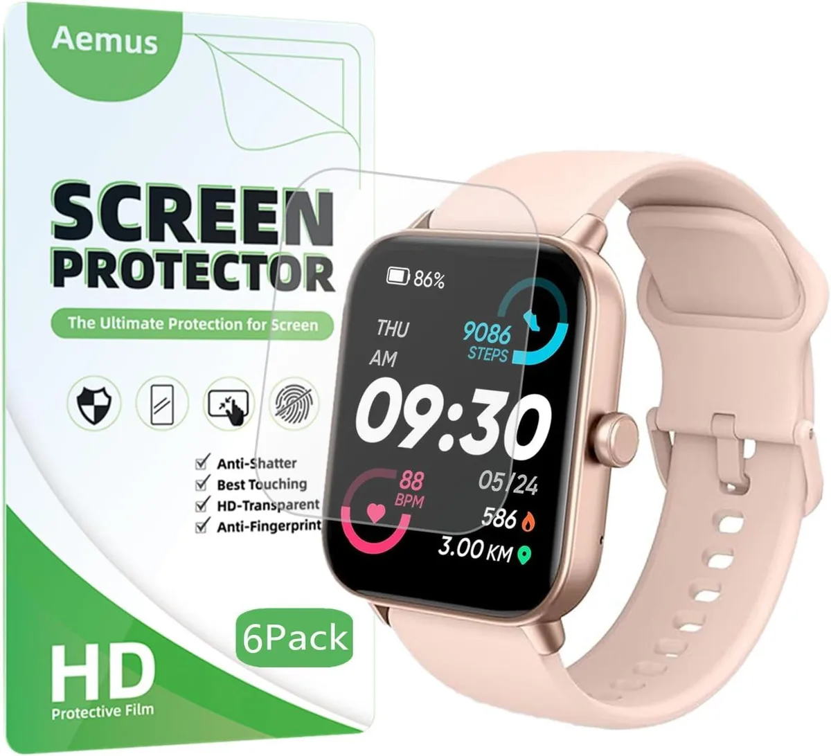 ETEIZU ETEIZU Screen Protector IDW13/15/19/ID208 1.8 6-pack — product photo