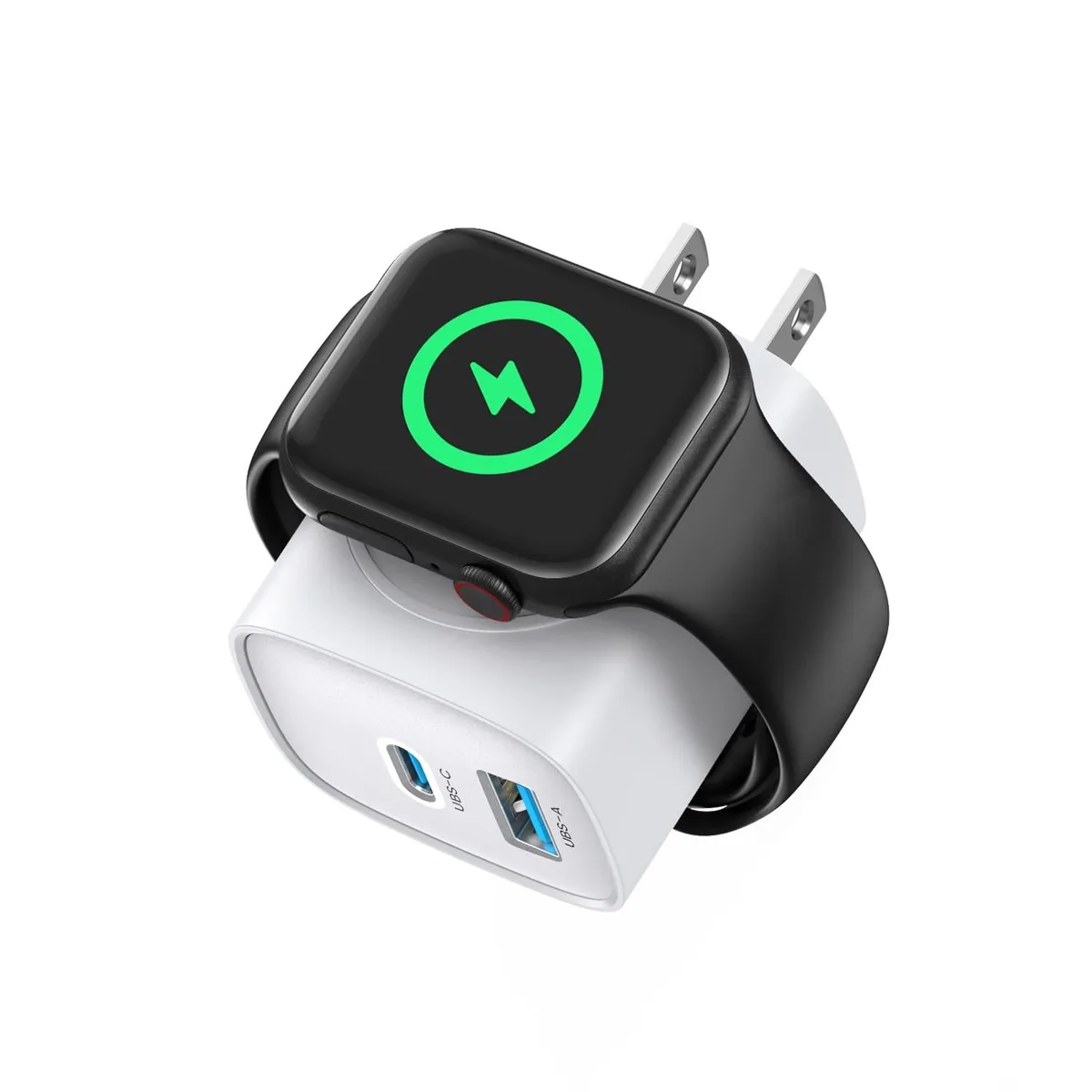  TOPADRE RCE-2301ACL 20W USB-C 18W USB-A Apple Watch charger White — product photo