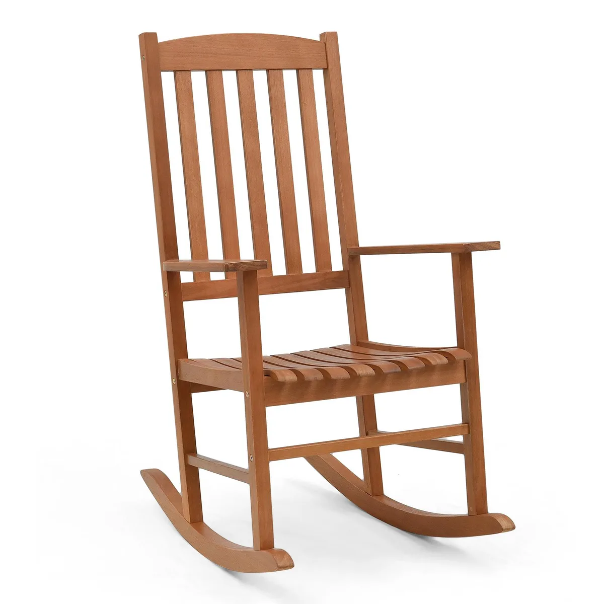 SlickBlue SlickBlue Eucalyptus Wood Rocker Chair 34x27x46 Natural — product photo