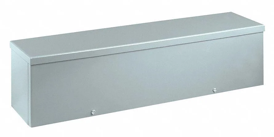 Galvanized steel wiring trough 4x4x24 screw cover no knockouts