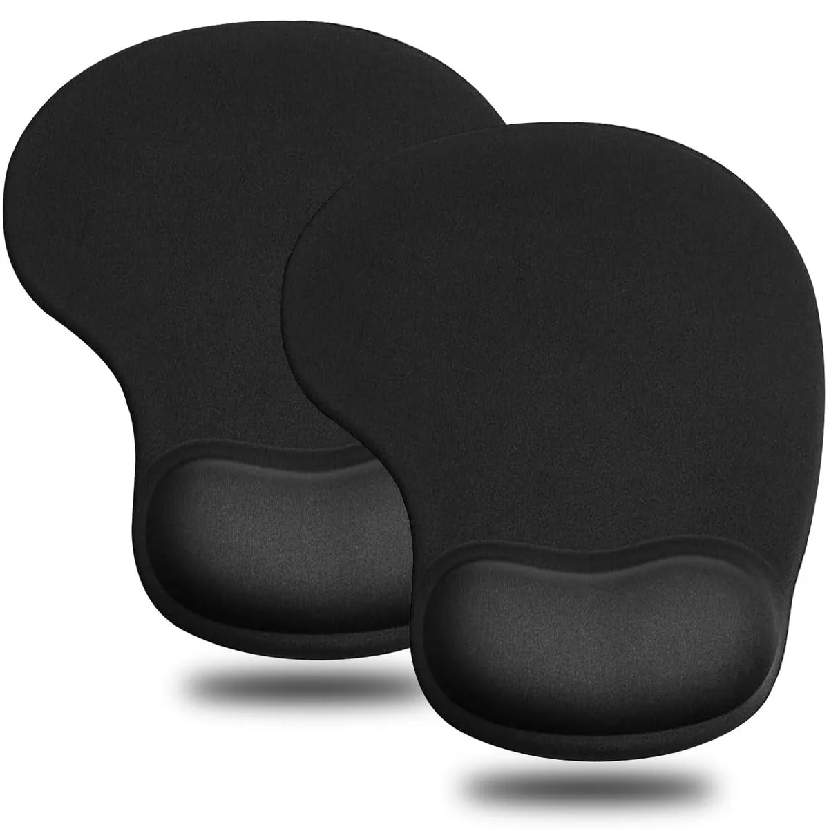  JIKIOU Gel-mousepads-2pack Mouse Pad 2 Pack 9.0 x 7.5 in Black — product photo