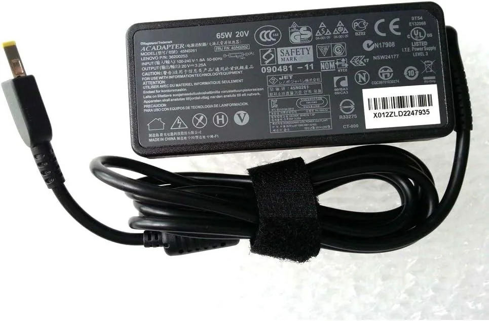 myVolts myVolts 20V 3.25A 65W AC Adapter Square USB — product photo