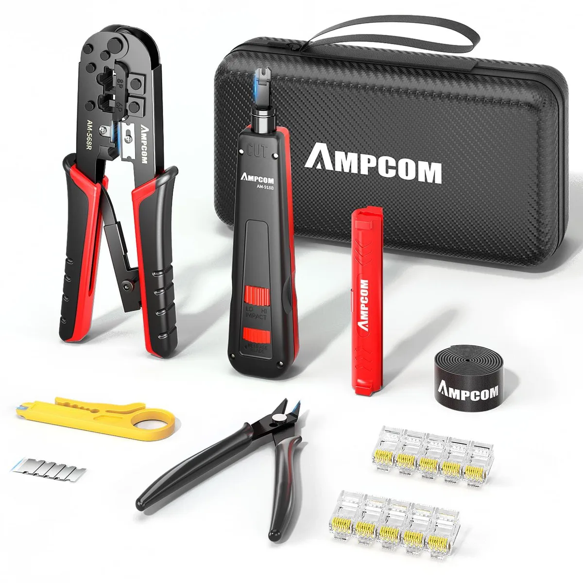 Zebra 568R Heavy Duty 7-in-1 RJ45/RJ11 Network Crimping Tool Kit — product photo