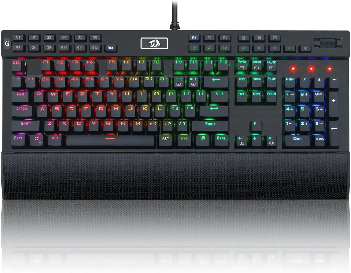Redragon Redragon K550 RGB Gaming Keyboard, 104 Keys + 12 Macro G Keys, Purple Switches — product photo