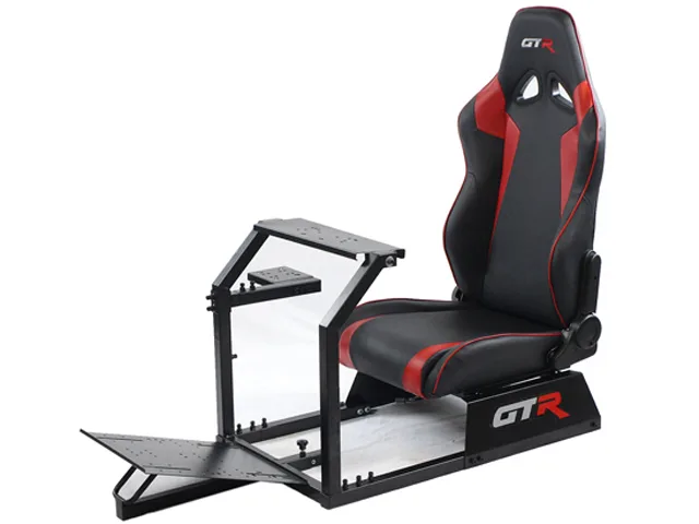 GTR Simulator GTR Simulator GTA Cockpit Black Red Seat gaming chair — product photo