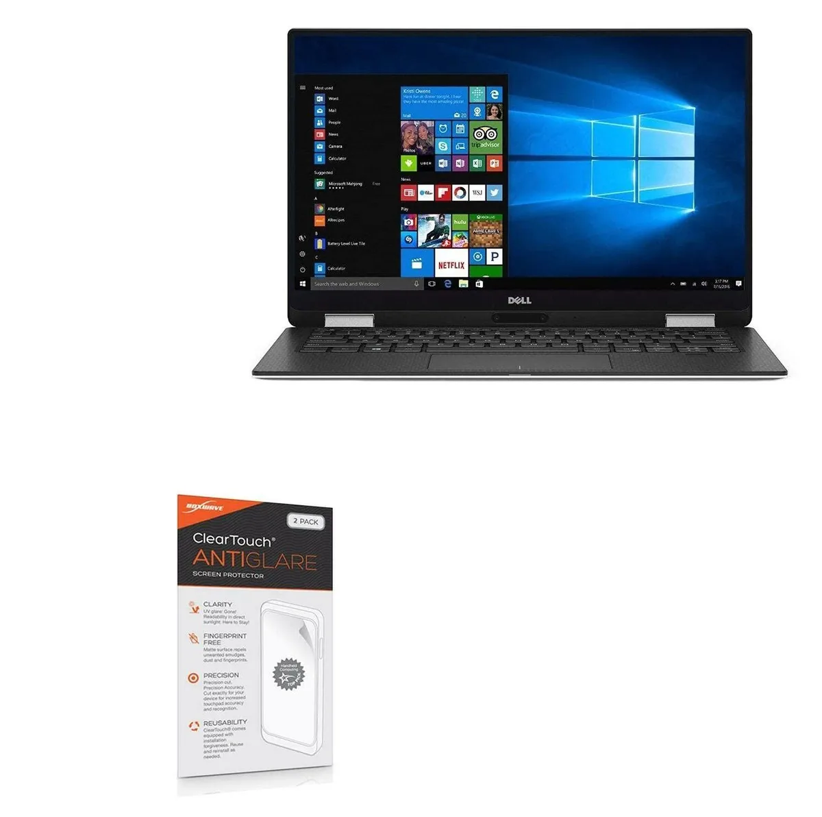 Boxwave Boxwave ClearTouch Anti-Glare Screen Protector Dell XPS 13 2-in-1 9365 2-Pack — product photo