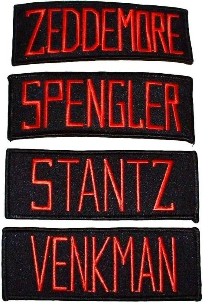  Ghostbusters Embroidered Name Tag Patches 4 Pack — product photo