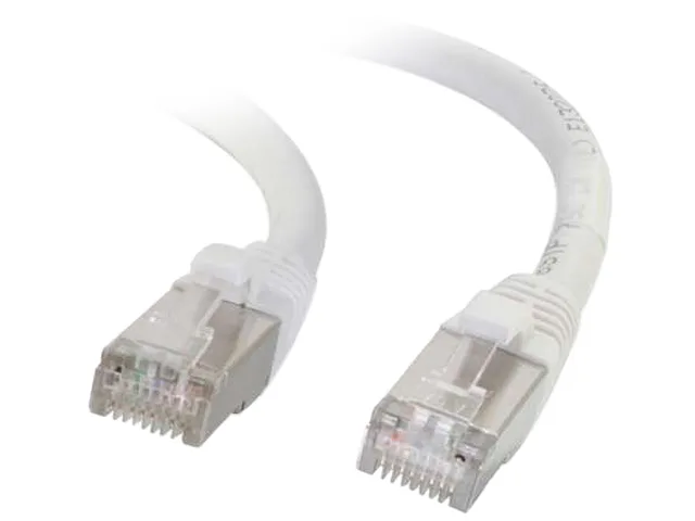 Cables To Go Cables To Go 00914 Cat6 shielded network ethernet cable 1 ft white — product photo