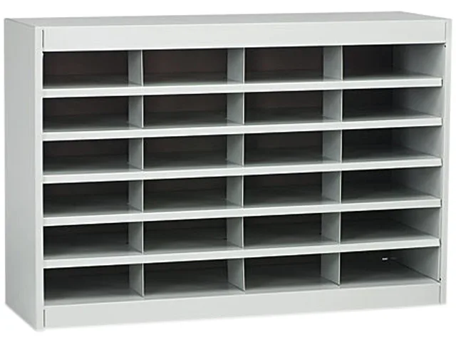 Safco Products Safco Products 9211GRR sorter 24 compartments 37.5 x 12.8 x 25.8 Gray — product photo