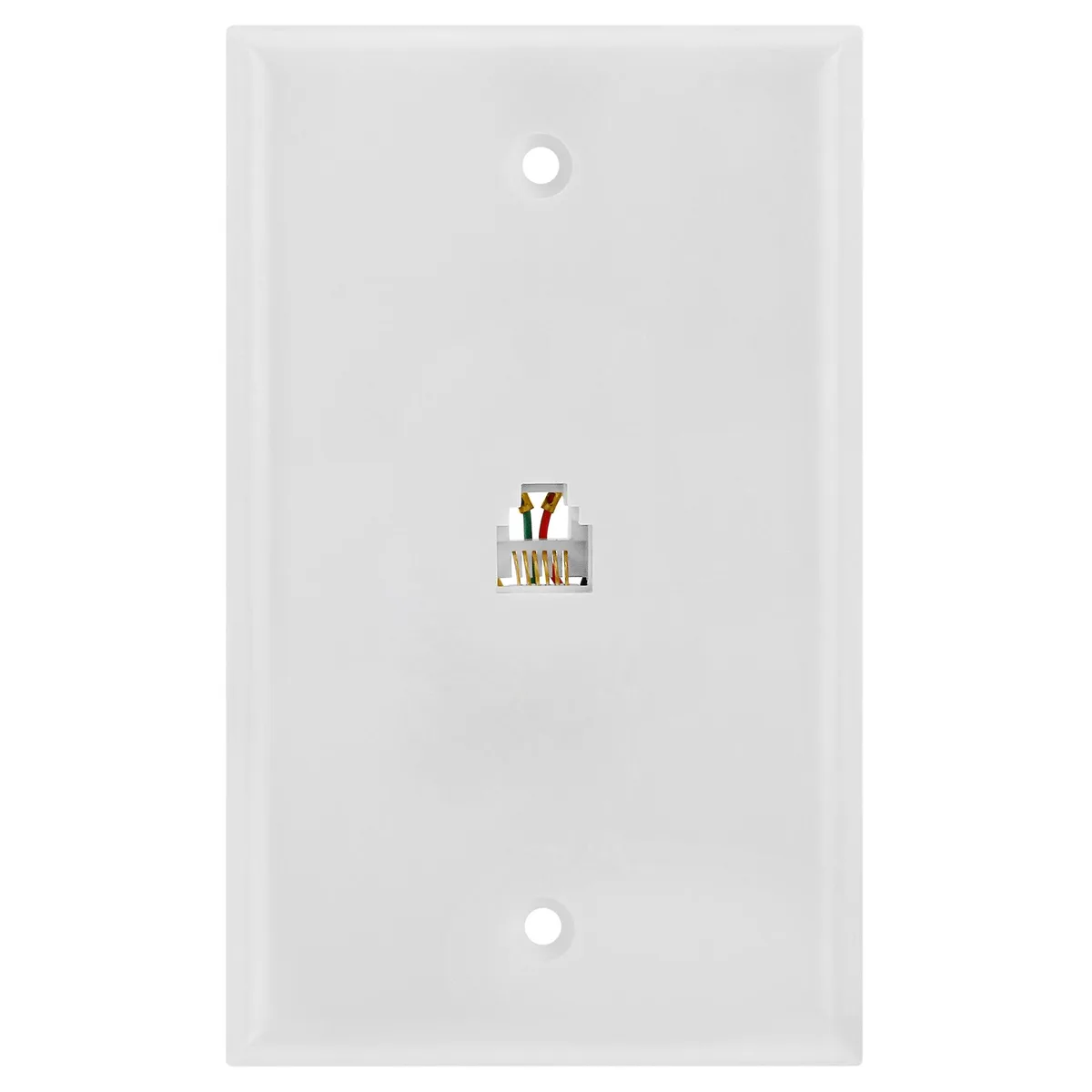 CMPLE CMPLE RJ11/RJ12 6P6C telephone wall plate — product photo