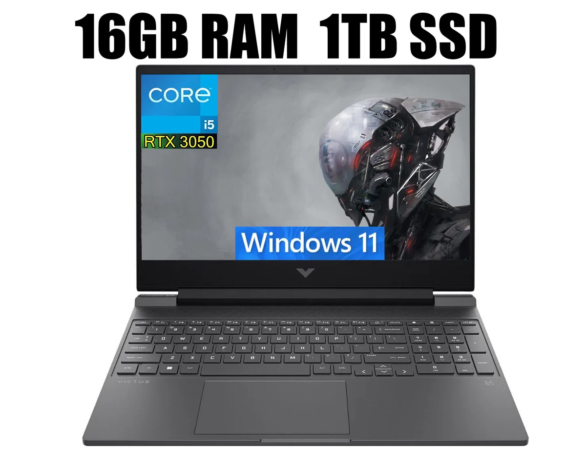 HP HP Victus 15 Raider i5-12500H RTX 3050 16GB 1TB gaming laptop — product photo