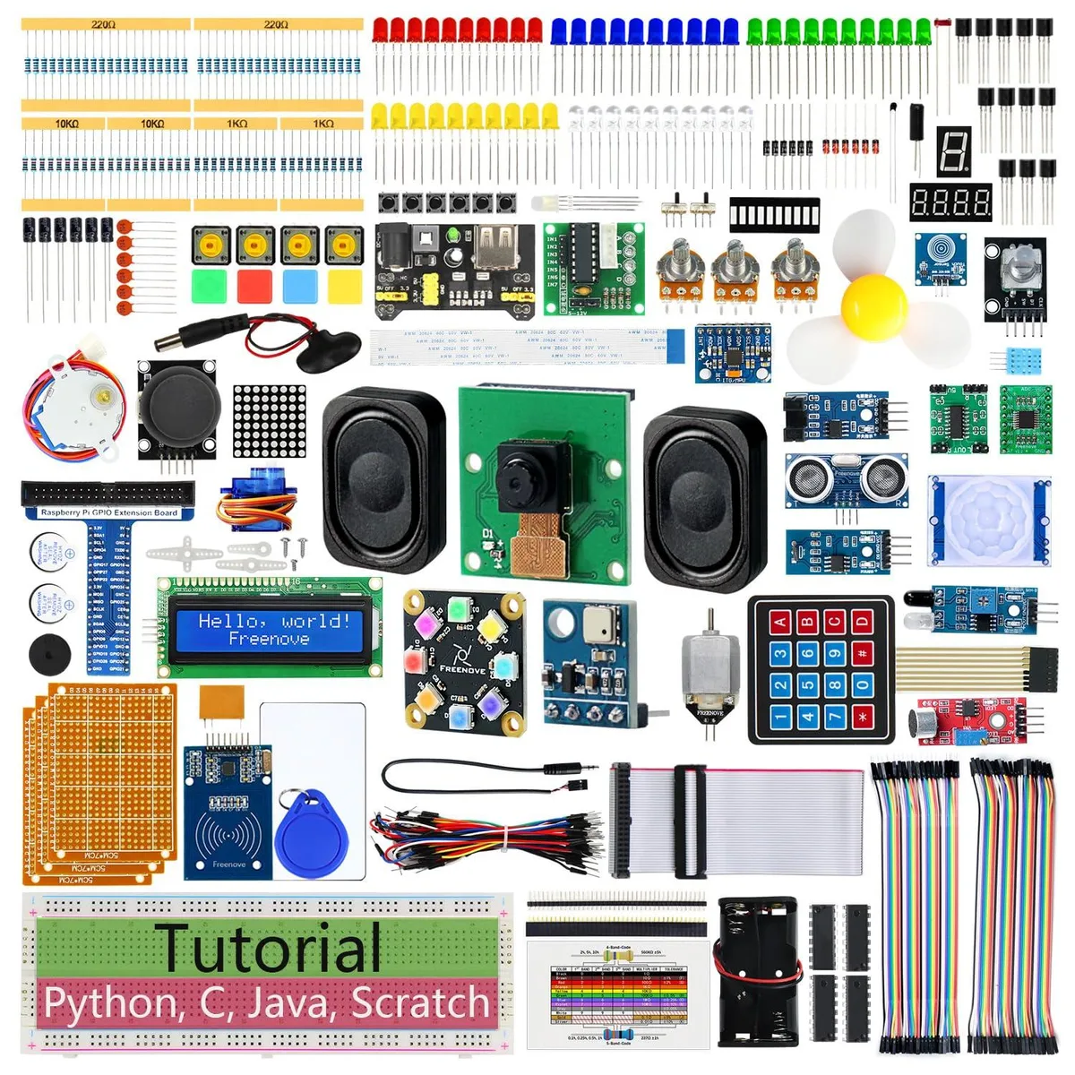KEHIPI KEHIPI FNK0066 Raspberry Pi Starter Kit 386 Items 164 Projects 1170-Page Tutorial — product photo