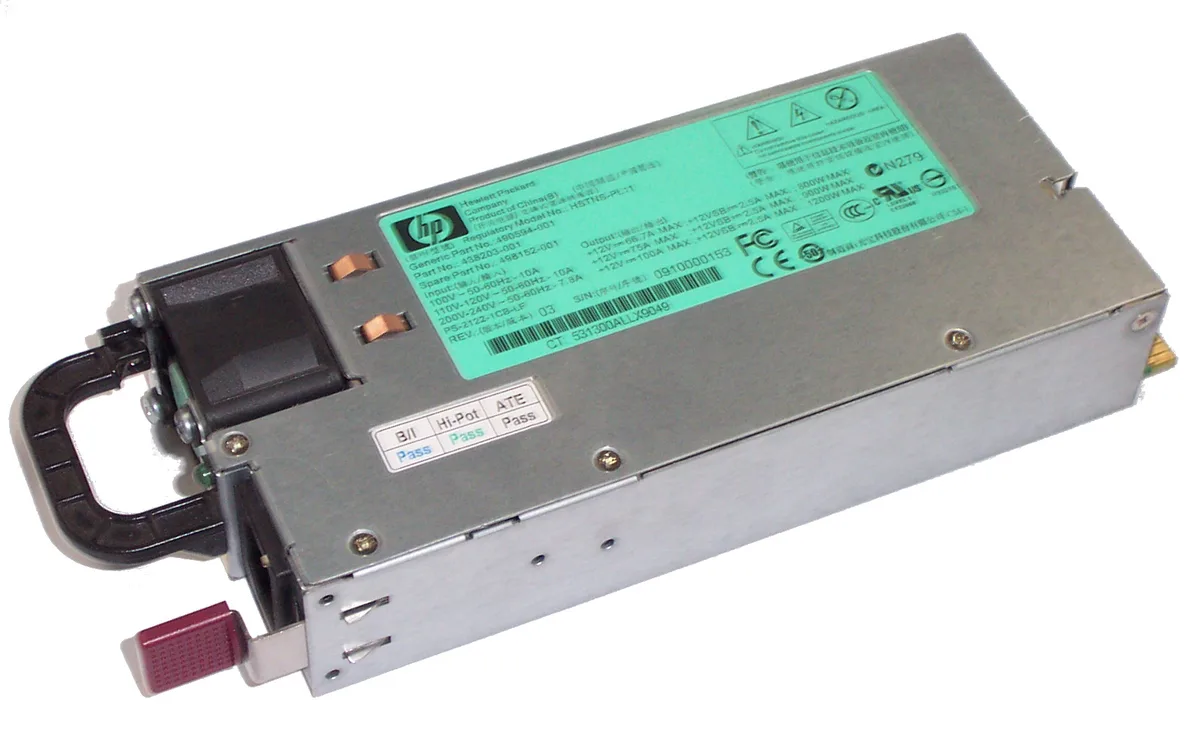 HP HP 1200W Gold server power supply 438203-001 — product photo