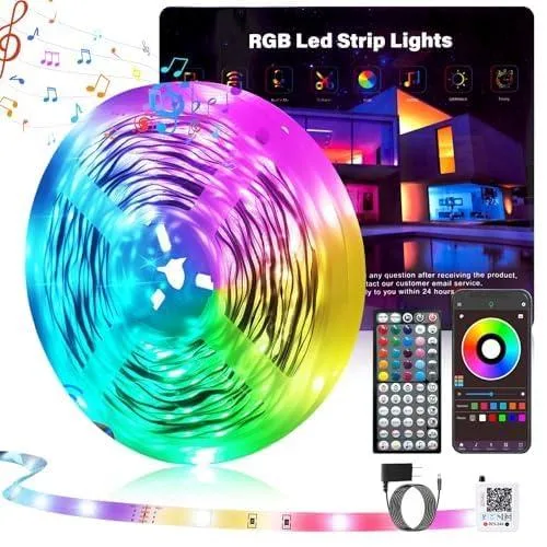  Verilux LED Accent Lighting 65.6ft Orange 16M Colors 21 Music Modes — product photo