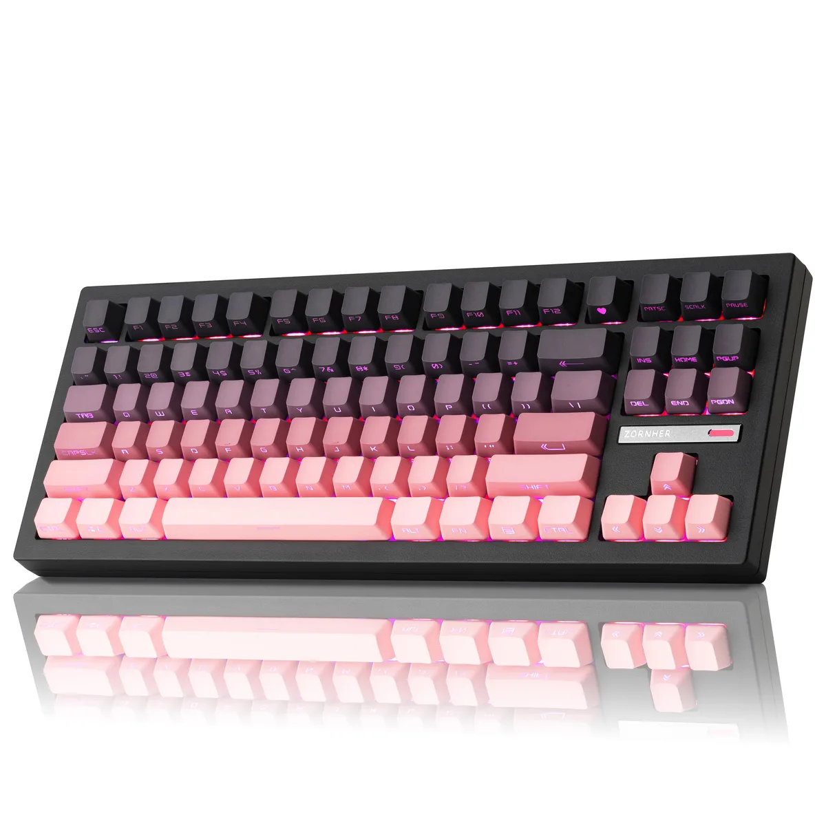 ZORNHER ZORNHER ZH870 Blackberry 80% Mechanical Gaming Keyboard — product photo