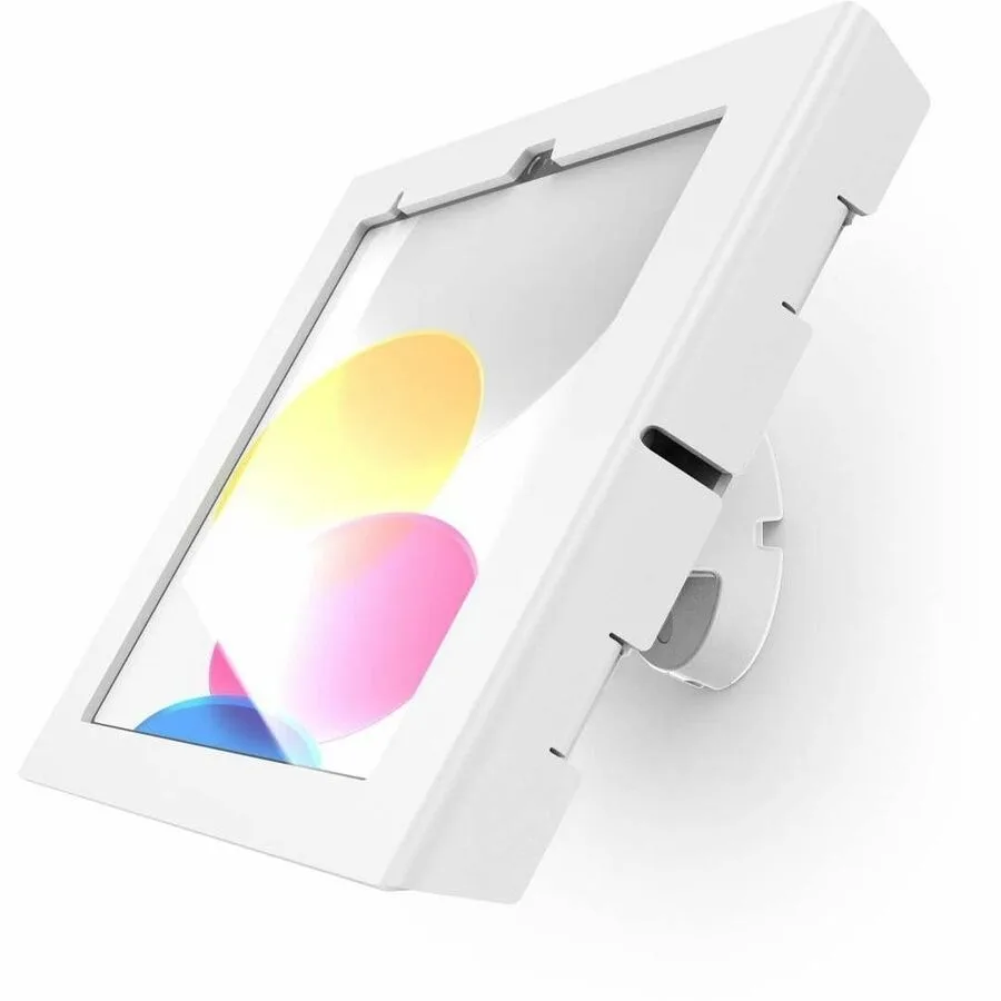 Maclocks Maclocks iPad 10th-11th A16 Gen Apex Enclosure Bow Tilting Wall Mount White accessory — product photo