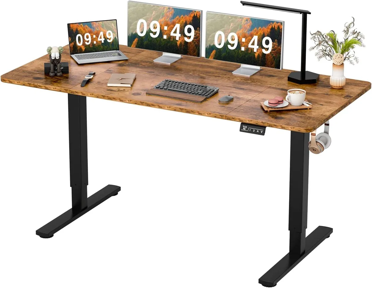BFKK BFKK 63 x 24 Inch Electric Standing Desk Brown — product photo