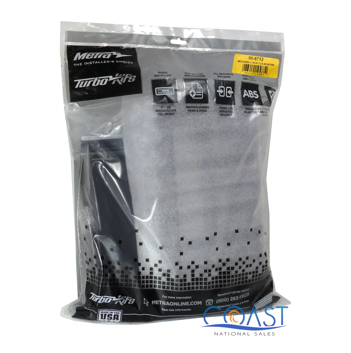 METRA METRA 99-8712 Installation Kit for 2005-2008 Mercedes C/CLK Class — product photo