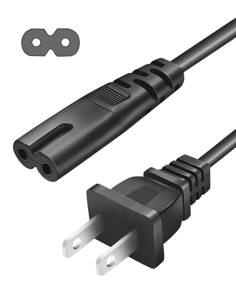  Tripp Lite 2-Prong AC Power Cord C7 to NEMA 1-15P 6ft Blue — product photo