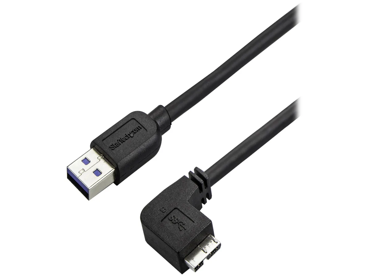 STARTECH STARTECH USB3AU50CMRS USB 3.0 A to Right-Angle Micro USB Cable 0.5m 20in — product photo