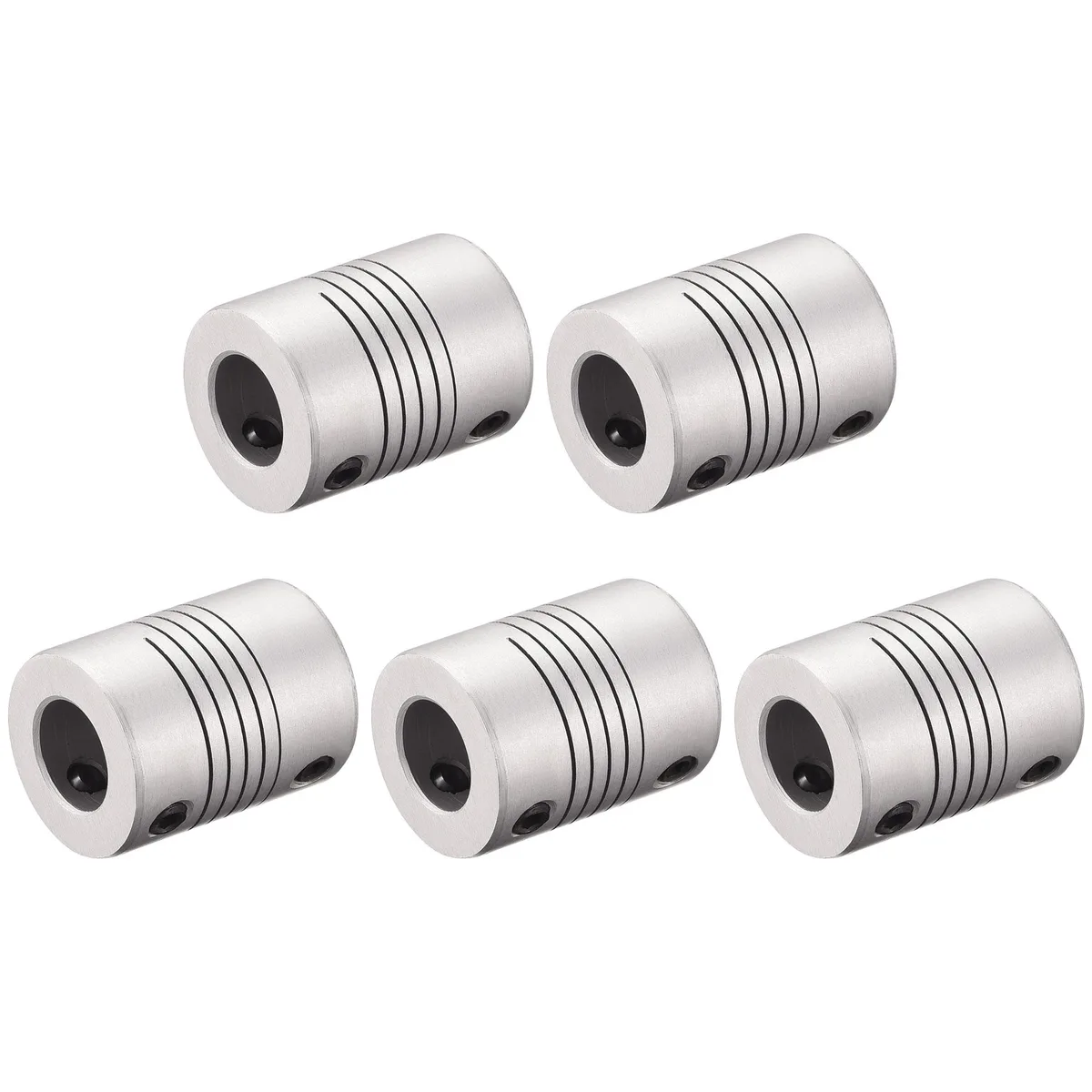 Unique-Bargains Unique-Bargains 10mm Shaft Coupling Aluminium 25mm L 19mm OD Silver — product photo