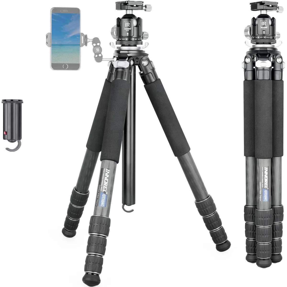 Batianda Batianda INNOREL GT324C carbon fibre tripod 2 in 1 accessory — product photo