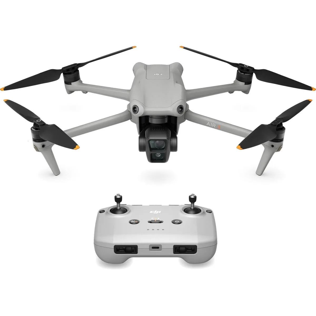 DJI DJI Air 3 drone with RC-N2 remote, 46 min flight, 48MP dual camera — product photo