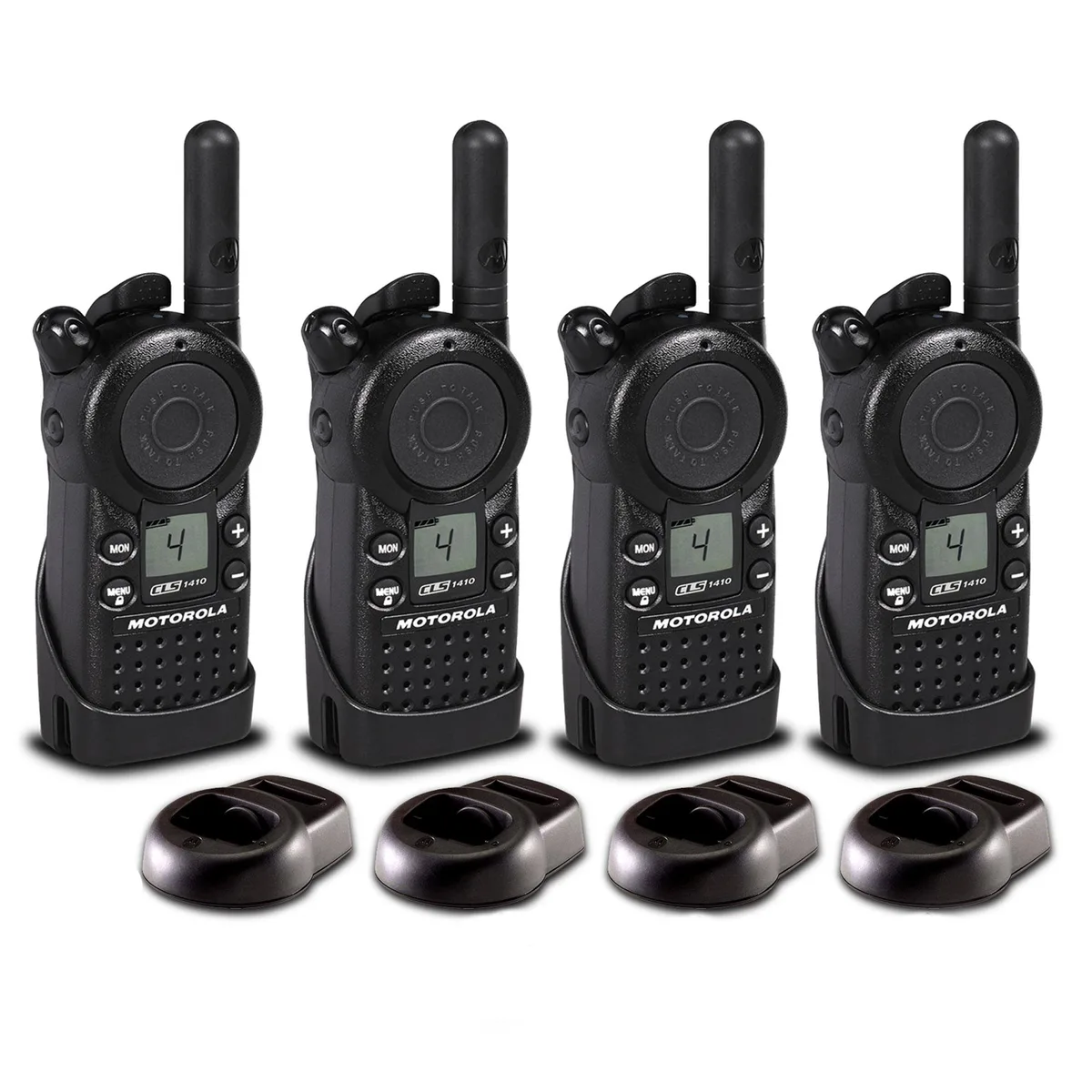Motorola Motorola CLS1410 UHF 1 W 4-Channel two-way radio 4-pack — product photo