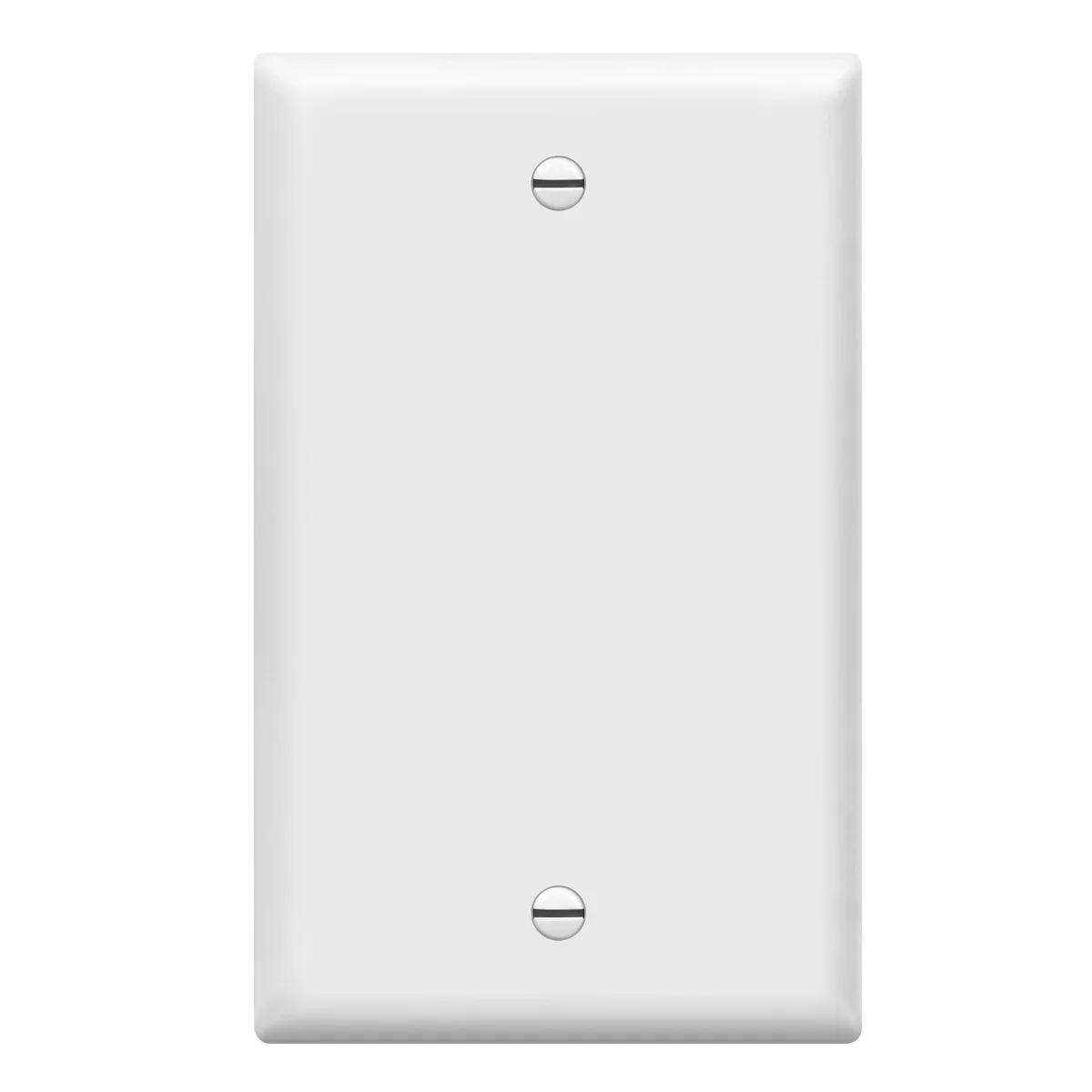  ENERLITES 8801-W Blank Wall Plate White Gloss 1-Gang 4.50" x 2.76 — product photo