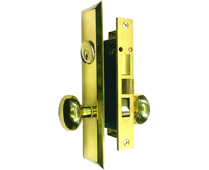 Tuff Stuff Tuff Stuff 5114AL Polished Brass Left Hand Heavy Duty Mortise Entry Lockset — product photo